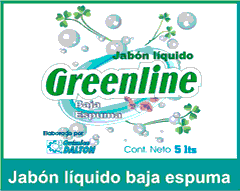 Jabón liquido baja espuma Greenline